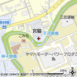 静岡県掛川市宮脇234-24周辺の地図