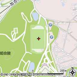 日岡山公園グラウンド周辺の地図