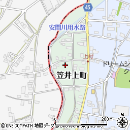 静岡県浜松市中央区笠井上町149周辺の地図