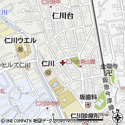 兵庫県宝塚市仁川台54周辺の地図