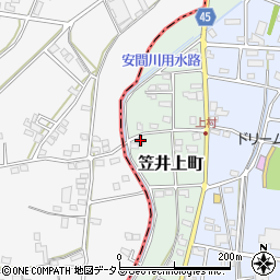 静岡県浜松市中央区笠井上町151周辺の地図