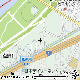 大阪府寝屋川市点野1丁目周辺の地図