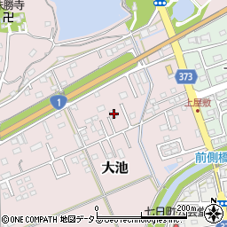 静岡県掛川市大池104周辺の地図
