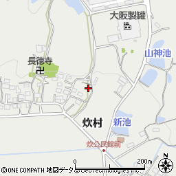 〒518-1403 三重県伊賀市炊村の地図