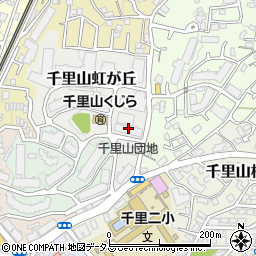 千里山ニジ３号棟駐車場棟周辺の地図