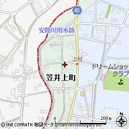 静岡県浜松市中央区笠井上町144周辺の地図