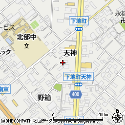 愛知県豊橋市下地町周辺の地図