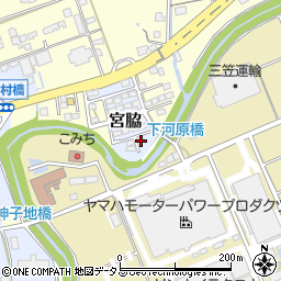 静岡県掛川市宮脇234-21周辺の地図