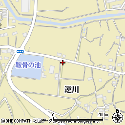 静岡県掛川市逆川423周辺の地図