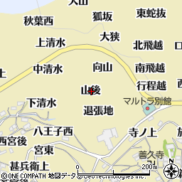 愛知県西尾市吉良町宮崎山後周辺の地図