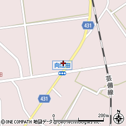 広島県三次市向江田町597周辺の地図