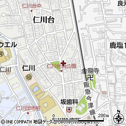 兵庫県宝塚市仁川台85周辺の地図