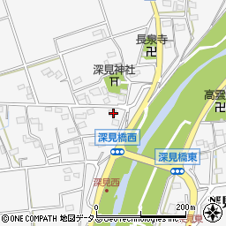 静岡県袋井市深見2208-1周辺の地図