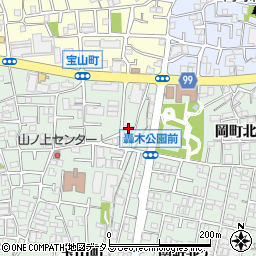 大阪府豊中市宝山町2-10周辺の地図