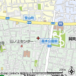 大阪府豊中市宝山町3-10周辺の地図