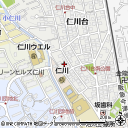 兵庫県宝塚市仁川台130周辺の地図