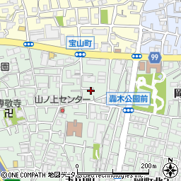 大阪府豊中市宝山町3-23周辺の地図