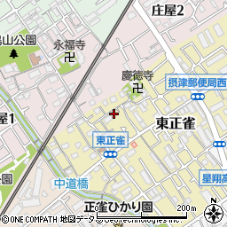 大阪府摂津市東正雀13-18周辺の地図