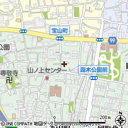 大阪府豊中市宝山町3-22周辺の地図