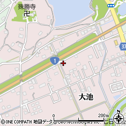 静岡県掛川市大池64周辺の地図
