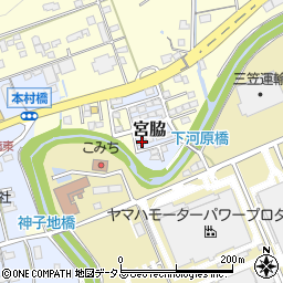 静岡県掛川市宮脇234-19周辺の地図