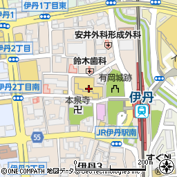株式会社きょくとう　ＪＲ伊丹駅前アリオ店周辺の地図