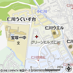 兵庫県宝塚市仁川団地5周辺の地図