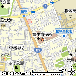 〒560-0000 大阪府豊中市（以下に掲載がない場合）の地図