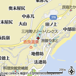 愛知県西尾市吉良町宮崎中道上周辺の地図