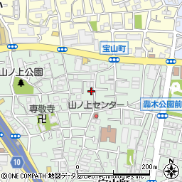 大阪府豊中市山ノ上町4-3周辺の地図