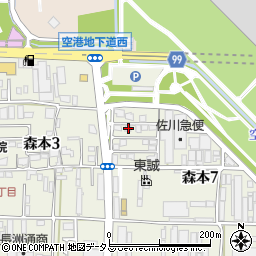 兵庫県伊丹市森本7丁目48周辺の地図
