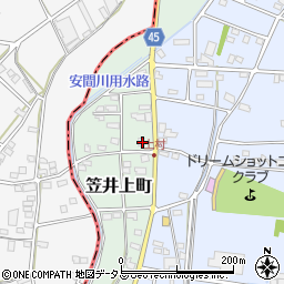 静岡県浜松市中央区笠井上町136周辺の地図