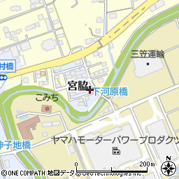 静岡県掛川市宮脇234-16周辺の地図