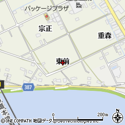 愛知県豊橋市横須賀町東前周辺の地図