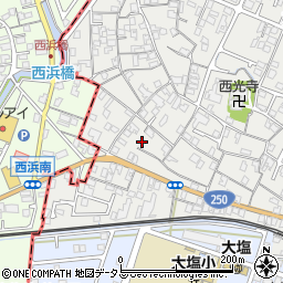 兵庫県姫路市大塩町273周辺の地図