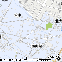 愛知県知多郡美浜町奥田松中11周辺の地図