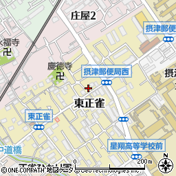大阪府摂津市東正雀16-6周辺の地図