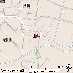 愛知県豊橋市石巻町上浦周辺の地図