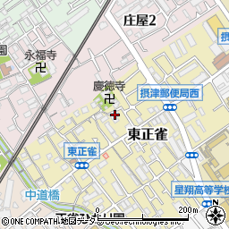 大阪府摂津市東正雀13-24周辺の地図