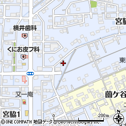 静岡県掛川市宮脇156-1周辺の地図