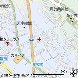 静岡県榛原郡吉田町片岡43周辺の地図