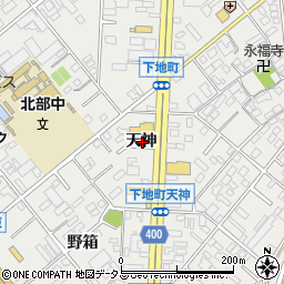 愛知県豊橋市下地町天神周辺の地図