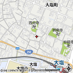 兵庫県姫路市大塩町252周辺の地図