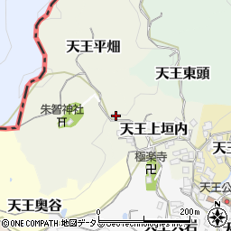 京都府京田辺市天王高ケ峯6周辺の地図