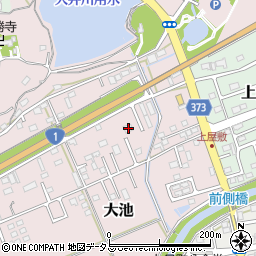 静岡県掛川市大池82周辺の地図