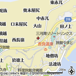 愛知県西尾市吉良町宮崎西赤兀周辺の地図