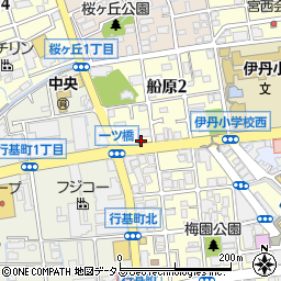兵庫県伊丹市船原2丁目3-3周辺の地図