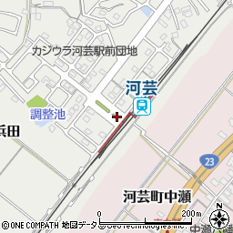 河芸駅周辺の地図