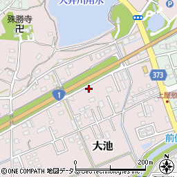 静岡県掛川市大池67周辺の地図
