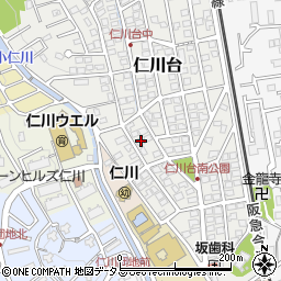 兵庫県宝塚市仁川台126周辺の地図